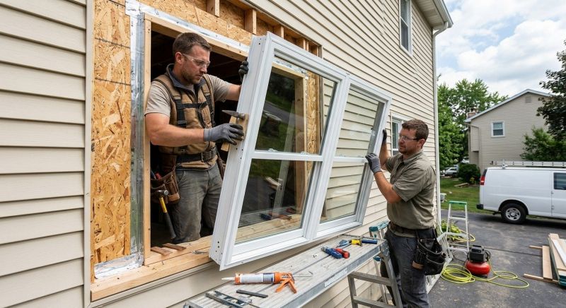 Awning Windows Installation in Framingham, MA