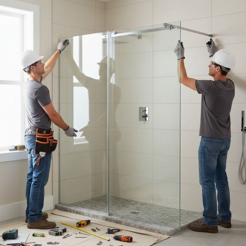 Glass Shower Door Installation in Alpharetta, GA