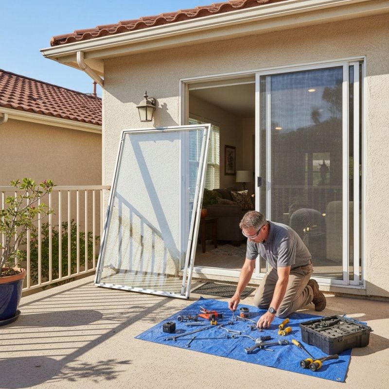 Patio Door Track Repair in Alpharetta, GA