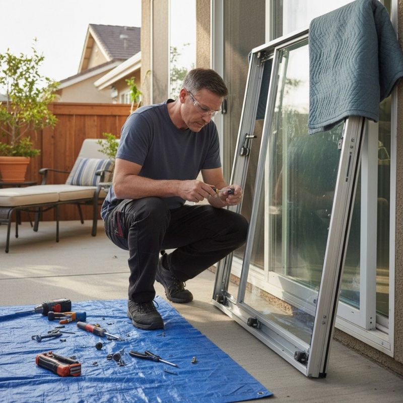 Patio Door Track Repair in Overland Park, KS